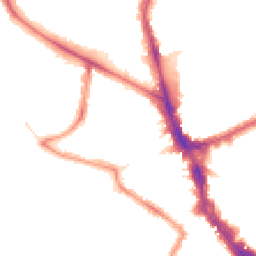 Night-time road noise heatmap for N22 7TE