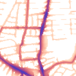 Daytime road noise heatmap for N22 8AA