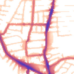 Daytime road noise heatmap for N22 8BU