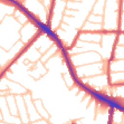 Daytime road noise heatmap for N22 8DQ