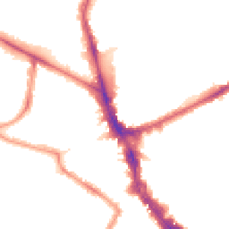 Night-time road noise heatmap for N22 8HH