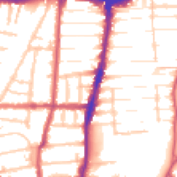 Daytime road noise heatmap for N22 8JH