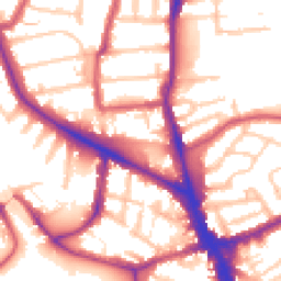 Daytime road noise heatmap for N22 8LB