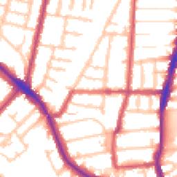 Daytime road noise heatmap for N22 8NQ