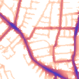 Daytime road noise heatmap for N22 8PG