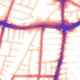Daytime road noise heatmap for N22 8QX