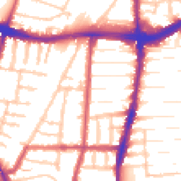 Daytime road noise heatmap for N22 8RD