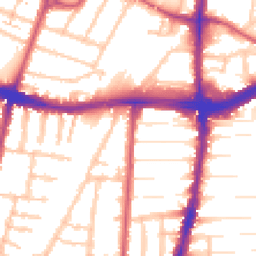Daytime road noise heatmap for N22 8RH
