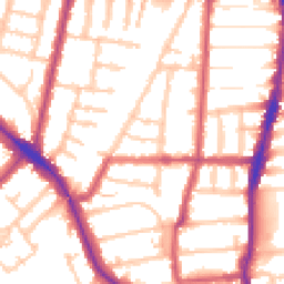 Daytime road noise heatmap for N22 8YQ