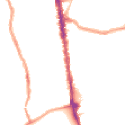 Night-time road noise heatmap for N4 1BS