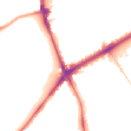 Night-time road noise heatmap for N4 1BX