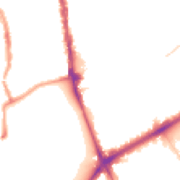 Night-time road noise heatmap for N4 1DB