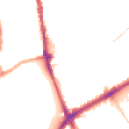 Night-time road noise heatmap for N4 1DE