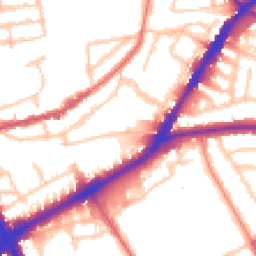 Daytime road noise heatmap for N4 1DN