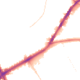 Night-time road noise heatmap for N4 1DN