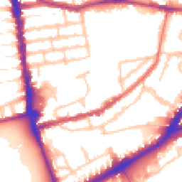 Daytime road noise heatmap for N4 1DS