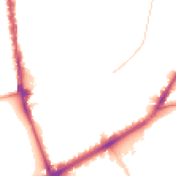 Night-time road noise heatmap for N4 1LS
