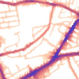 Daytime road noise heatmap for N4 1NN
