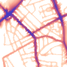 Daytime road noise heatmap for N4 2AF