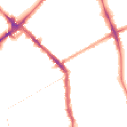 Night-time road noise heatmap for N4 2AF