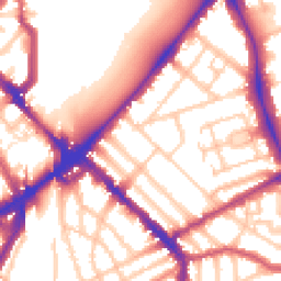 Daytime road noise heatmap for N4 2AR