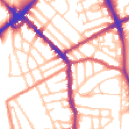 Daytime road noise heatmap for N4 2AU