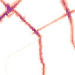 Night-time road noise heatmap for N4 2AU