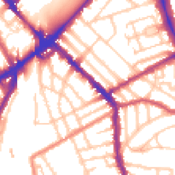 Daytime road noise heatmap for N4 2BT