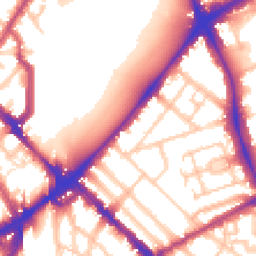 Daytime road noise heatmap for N4 2BU