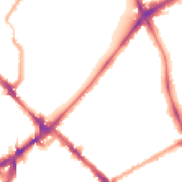 Night-time road noise heatmap for N4 2BU