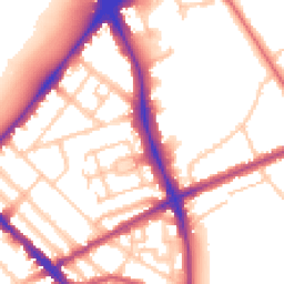 Daytime road noise heatmap for N4 2DJ