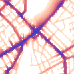 Daytime road noise heatmap for N4 2DN