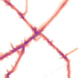 Night-time road noise heatmap for N4 2DN