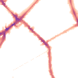 Night-time road noise heatmap for N4 2DR