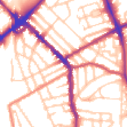 Daytime road noise heatmap for N4 2DX