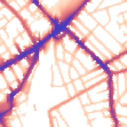Daytime road noise heatmap for N4 2EW