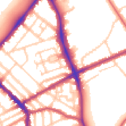 Daytime road noise heatmap for N4 2FR