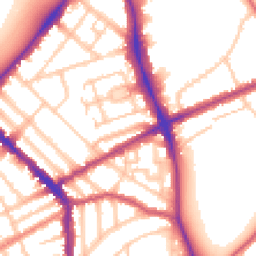 Daytime road noise heatmap for N4 2HS