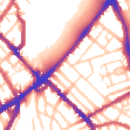 Daytime road noise heatmap for N4 2JD
