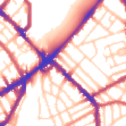 Daytime road noise heatmap for N4 2JZ