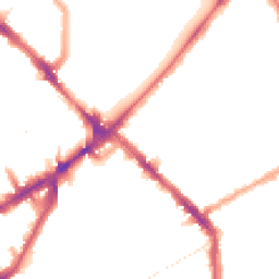 Night-time road noise heatmap for N4 2JZ