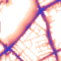 Daytime road noise heatmap for N4 2LG
