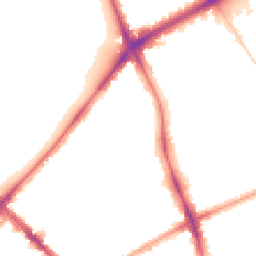Night-time road noise heatmap for N4 2LH