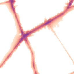 Night-time road noise heatmap for N4 2NF