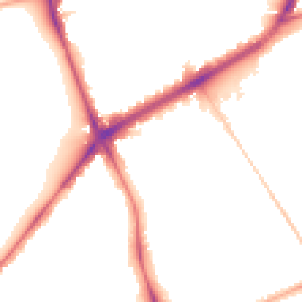 Night-time road noise heatmap for N4 2QF
