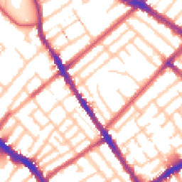 Daytime road noise heatmap for N4 3BJ