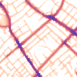 Daytime road noise heatmap for N4 3BP