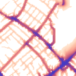 Daytime road noise heatmap for N4 3EH