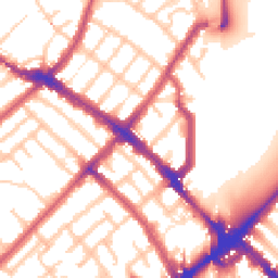 Daytime road noise heatmap for N4 3EN