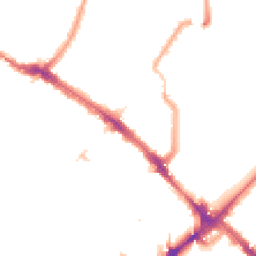 Night-time road noise heatmap for N4 3EN